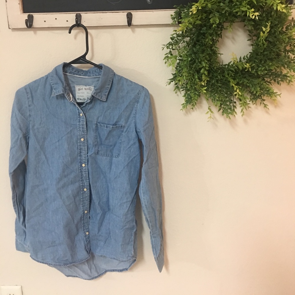 Chambray button up shirt
